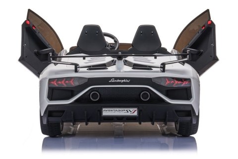 Auto na akumulator Lamborghini Aventador SX2028 LED MP3 Pilot Biały