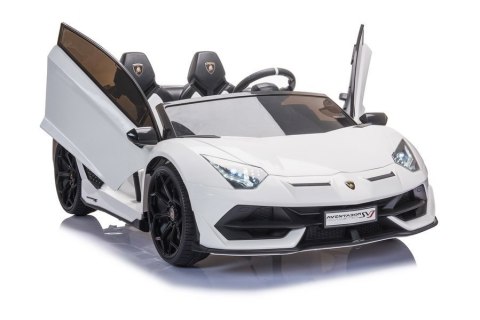 Auto na akumulator Lamborghini Aventador SX2028 LED MP3 Pilot Biały