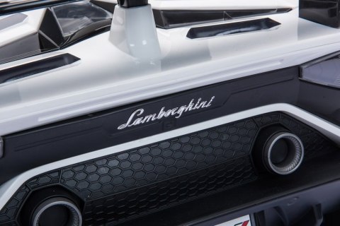 Auto na akumulator Lamborghini Aventador SX2028 LED MP3 Pilot Biały