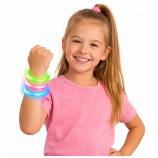 Bransoletki Opaski Fluorescencyjne Świecące W Ciemności Neon Stick 3 szt.