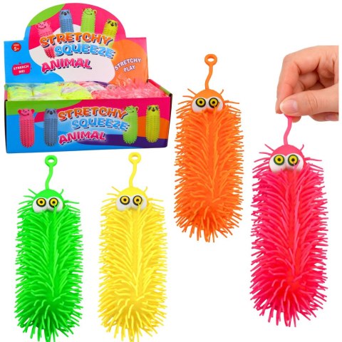 Gniotek Sensoryczny Do Odbijania Ściskania Stworek Z Frędzlami Świecący LED LEAN TOYS