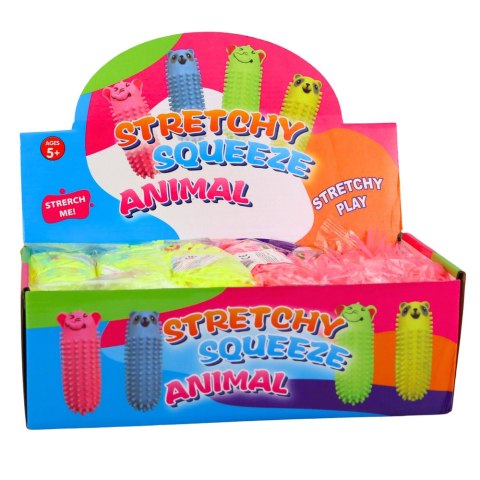 Gniotek Sensoryczny Do Odbijania Ściskania Stworek Z Frędzlami Świecący LED LEAN TOYS