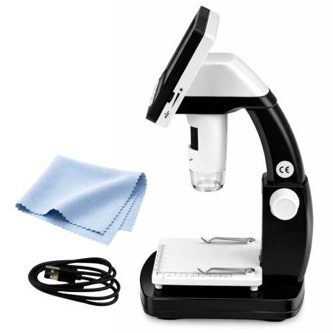 Mikroskop Cyfrowy Edukacyjny Ekran 4,3 Cala LCD USB LED Powiększenie 1000x