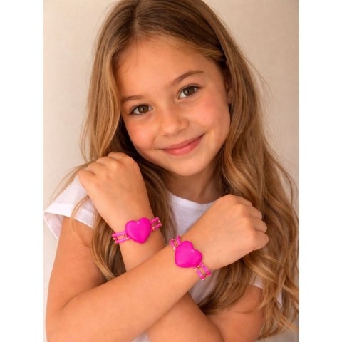 Podwójne Bransoletki Opaski z Sercem Fluorescencyjne Stick Neon Świecące LEAN TOYS
