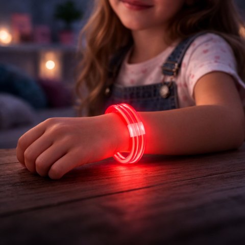 Potrójna Bransoletka Fluorescencyjna Świecąca W Ciemności Neon Stick LEAN TOYS