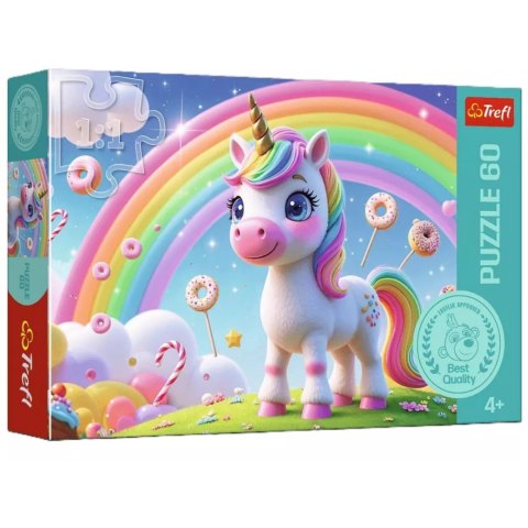 Puzzle - 60 - Cukierkowy świat - Trefl 17416