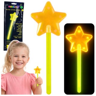 Różdżka Fluorescencyjna Gwiazda Świecąca W Ciemności Stick Neon 22cm LEAN TOYS