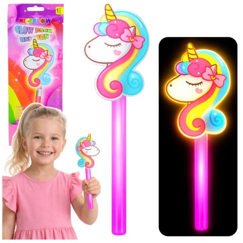 Różdżka Z Jednorożcem Fluorescencyjna Świecąca W Ciemnośći Neon Stick 25cm LEAN TOYS