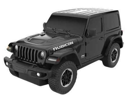 Auto JEEP Wrangler JL Rubicon Zdalnie Sterowany RC Rastar Czarny 1:24