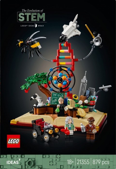 Klocki Ideas 21355 Ewolucja przedmiotów ścisłych LEGO