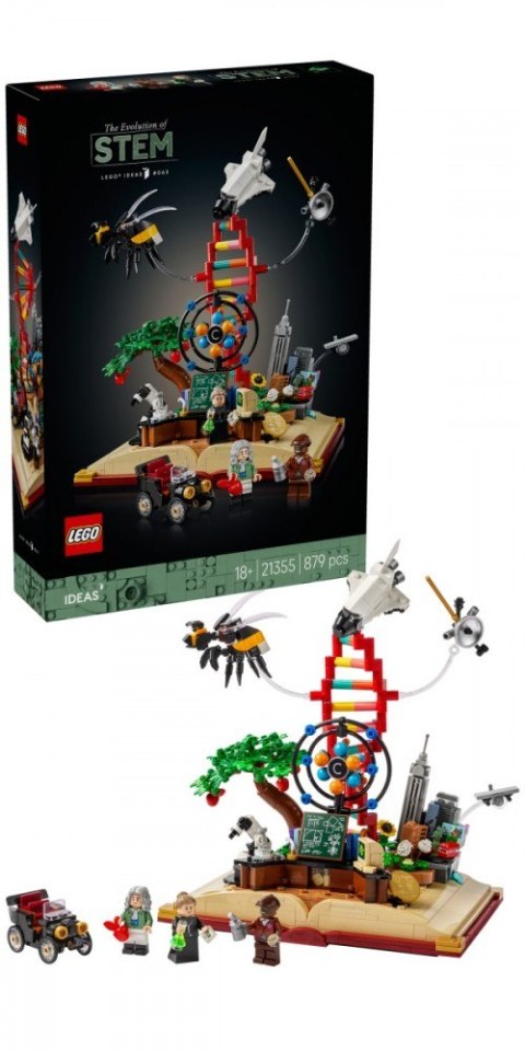 Klocki Ideas 21355 Ewolucja przedmiotów ścisłych LEGO