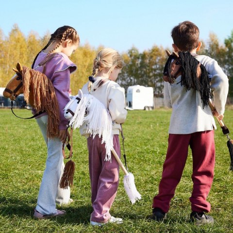 Koń na kiju Hobby Horse HOPPIHORSE A4 Bay - ciemny brąz, maść gniada