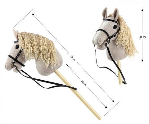 Koń na kiju Hobby Horse Light Grey szary Milly Mally