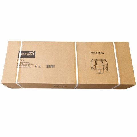 Trampolina Ogrodowa LEAN Z Siatką Wewnętrzną Czarno-Zielona 252CM 8FT