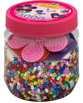 Hama Koraliki i podstawki w pojemniku