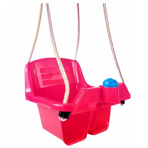 Huśtawka Kubełkowa Różowa Dla Dzieci 5237