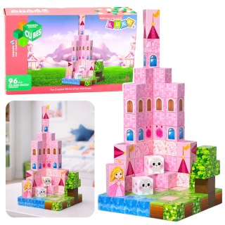 Klocki Magnetyczne Konstrukcyjne Piksele Sześciany Zamek Księżniczki 96 el.