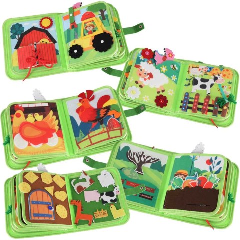 Książeczka sensoryczna edukacyjna manipulacyjna farma Kik Sp. z o. o. Sp. k.