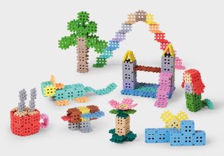 Klocki konstrukcyjne Marioinex Mini Waffle, 300 elementów pastelowe