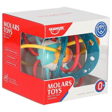 Gryzak grzechotka sensoryczna dla malucha turkusowa Kik Sp. z o. o. Sp. k.