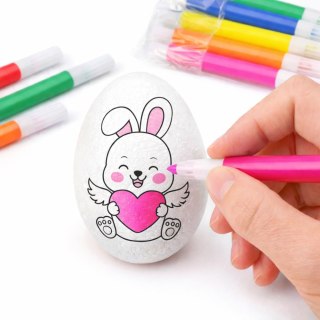 Jajka Wielkanocne Styropianowe Do Malowania Pisaki Wzór Zając E 6szt