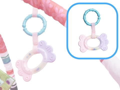 Mata Edukacyjna z pałąkami Basen z piłeczkami różowa Kik Sp. z o. o. Sp. k.