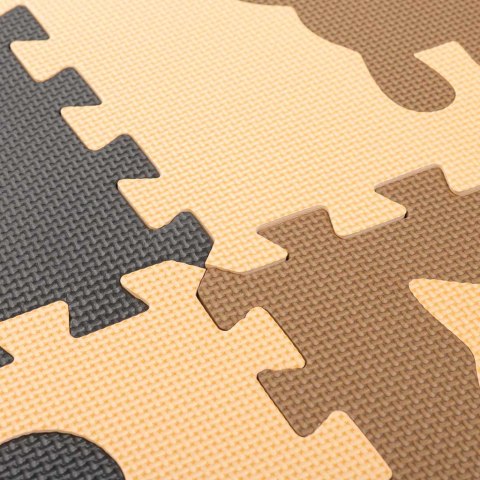 Mata edukacyjna piankowa puzzle beż 85 x 85 cm 9 elementów Kik Sp. z o. o. Sp. k.