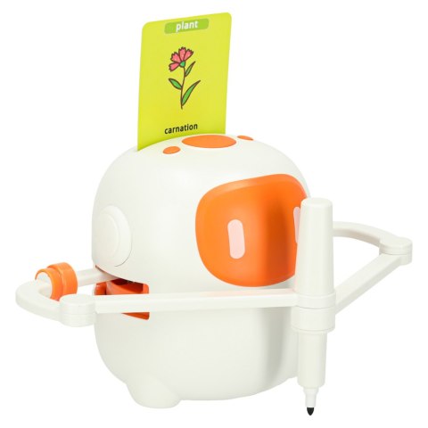 Zabawka interaktywna edukacyjna robot nauka rysowania fiszki mazaki pomarańczowy Kik Sp. z o. o. Sp. k.