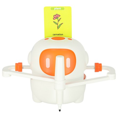 Zabawka interaktywna edukacyjna robot nauka rysowania fiszki mazaki pomarańczowy Kik Sp. z o. o. Sp. k.