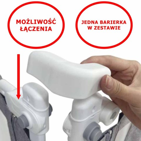 Barierka do łóżka ochronna zabezpieczenie blokada osłona 160cm szara Kik Sp. z o. o. Sp. k.