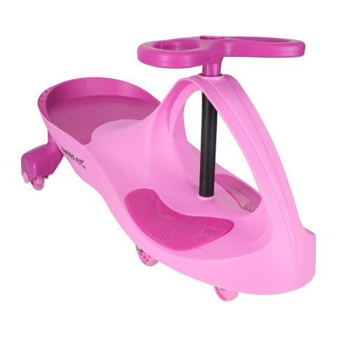 Jeździk grawitacyjny LED Swing Fix S3 świecące koła różowy Kik Sp. z o. o. Sp. k.