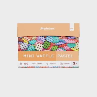 Klocki konstrukcyjne Marioinex Mini Waffle, 400 elementów pastelowe