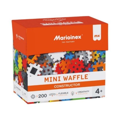 Klocki konstrukcyjne Marioinex Mini Waffle Konstruktor, 200 elementów