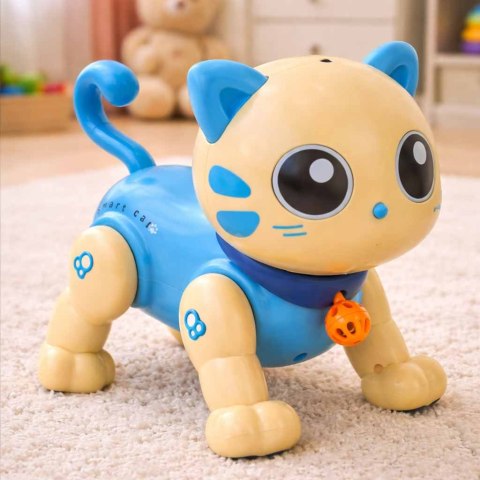 Kot kotek interaktywny zdalnie sterowany na pilota RC robot skacze niebieski Kik Sp. z o. o. Sp. k.