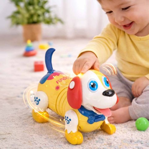 Pies piesek interaktywny z kością robot reaguje na dotyk Kik Sp. z o. o. Sp. k.