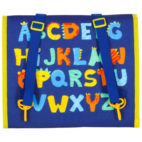 Tablica manipulacyjna sensoryczna montessori walizka plecak niebieski Kik Sp. z o. o. Sp. k.