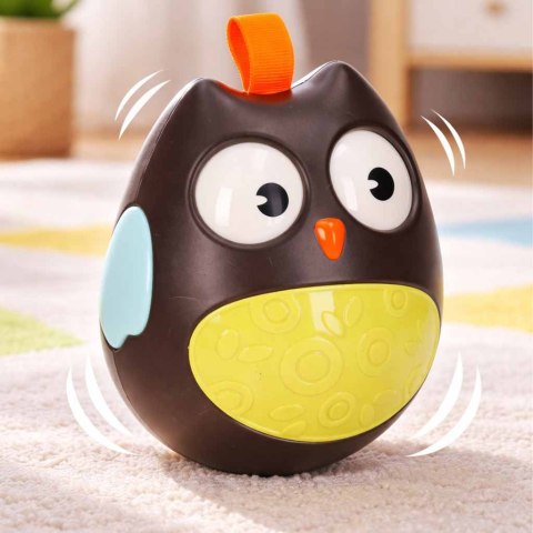 Wańka wstańka sowa sensoryczna kiwajka czarna Kik Sp. z o. o. Sp. k.