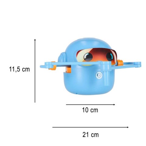 Zabawka interaktywna edukacyjna robot nauka rysowania fiszki mazaki niebieski Kik Sp. z o. o. Sp. k.