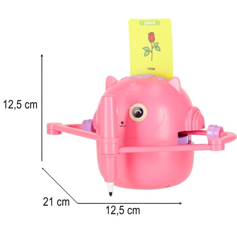 Zabawka interaktywna robot nauka rysowania fiszki kolorowe mazaki różowy Kik Sp. z o. o. Sp. k.