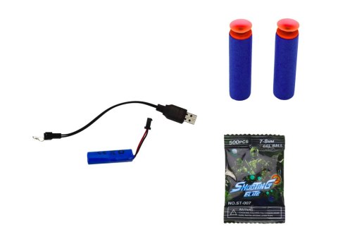 Elektryczny Pistolet Na Kulki Strzałki Wodne Strzałki 2w1 Zielony