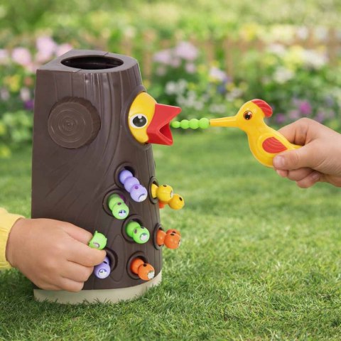 Gra montessori magnetyczna nakarm ptaszka złap robaczka głodny dzięcioł Kik Sp. z o. o. Sp. k.