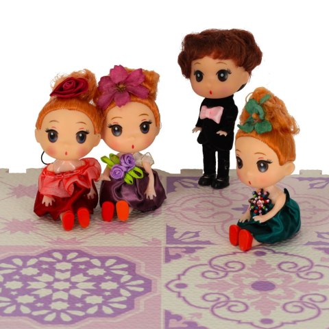 Lalka lalki do domku dla lalek 3 dziewczynki + 1 chłopczyk zestaw 4szt. 12cm Kik Sp. z o. o. Sp. k.