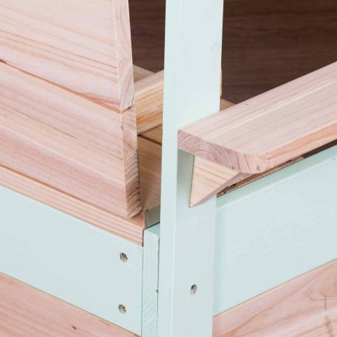 Piaskownica drewniana LULILO Vendo obracany daszek 360° zamykana ławki 120cm Kik Sp. z o. o. Sp. k.