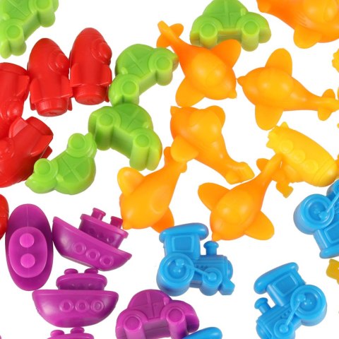 Pojazdy edukacyjne nauka liczenia montessori 36el. Kik Sp. z o. o. Sp. k.