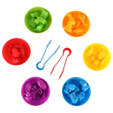 Pojazdy edukacyjne nauka liczenia montessori 36el. Kik Sp. z o. o. Sp. k.