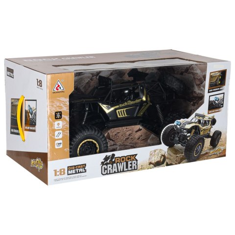 Samochód zdalnie sterowany 2,4GHz 1:8 51cm metal czarny Kik Sp. z o. o. Sp. k.