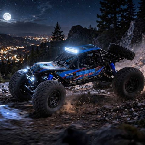 Samochód zdalnie sterowany na pilota RC Crawler Climbing Car 1:10 4WD 48cm niebieski Kik Sp. z o. o. Sp. k.