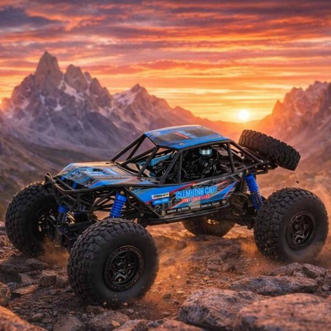 Samochód zdalnie sterowany na pilota RC Crawler Climbing Car 1:10 4WD 48cm niebieski Kik Sp. z o. o. Sp. k.