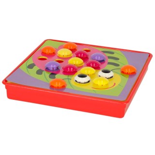 Układanka edukacyjna Guzikowa Mozaika trening ręki 57el. Kik Sp. z o. o. Sp. k.