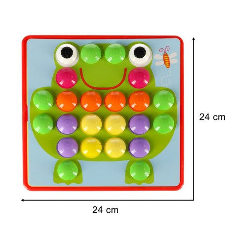 Układanka edukacyjna Guzikowa Mozaika trening ręki 57el. Kik Sp. z o. o. Sp. k.